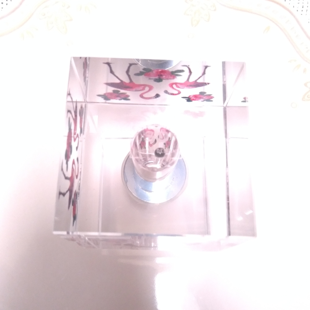 Simon Designs Flamingo Crystal Perfume Bottle - Picture 11 of 13